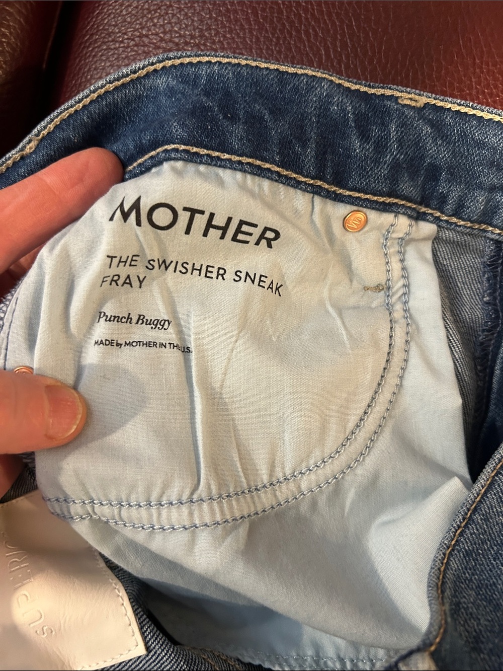 Mother Wide-Leg Blue Denim Jeans - Picture 13 of 16
